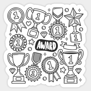 Award Abstract Sticker